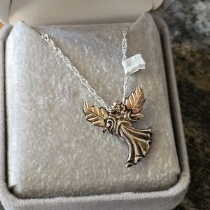 Black Hills Gold Penant Angel Necklace New